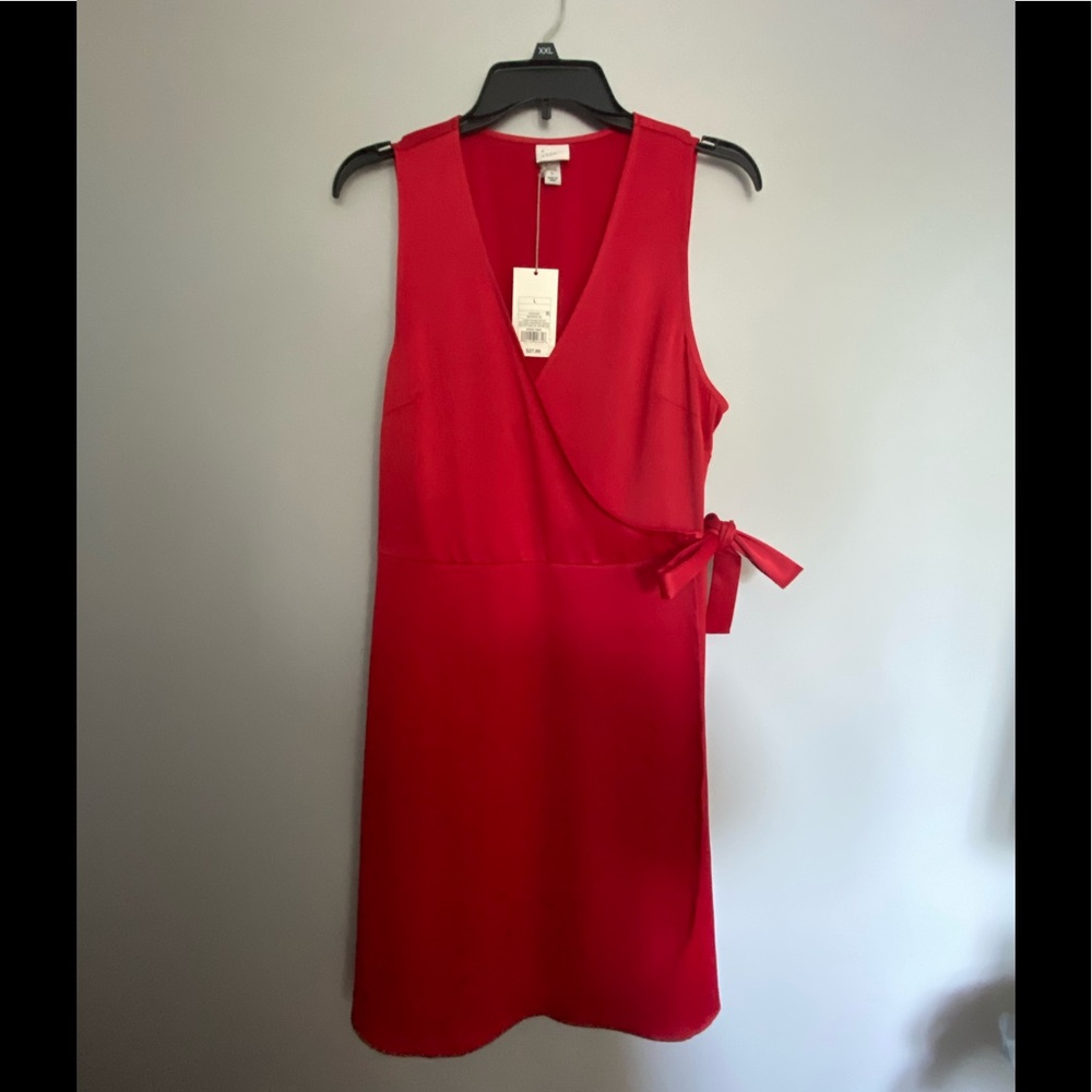 A new day red wrap dress